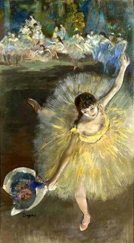 peinture,écriture,degas