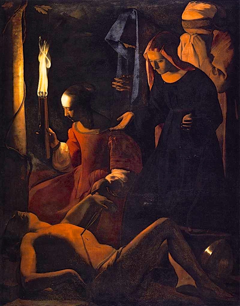 peinture,Georges de la tour,Louvre,saint Sébastien