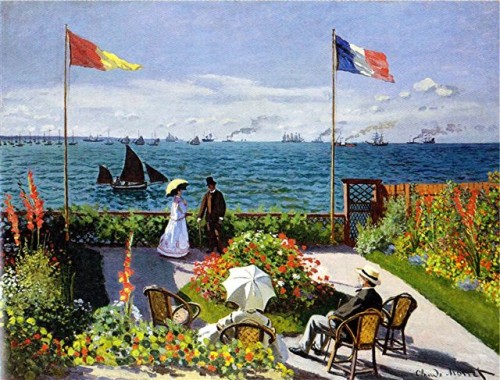 Monet - terrasse à sainte-adresse 1867 metropolitan new york.JPEG