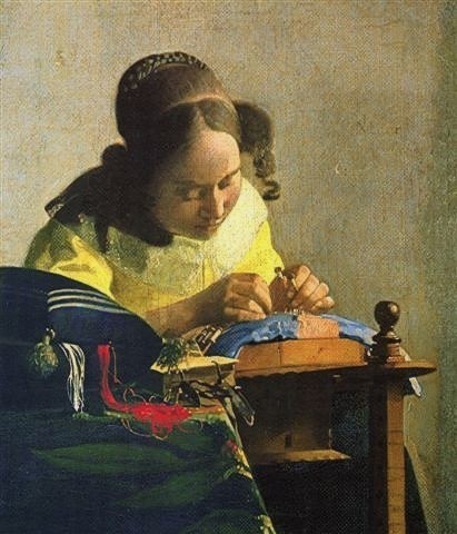 peinture,vermeer,louvre,dentellière