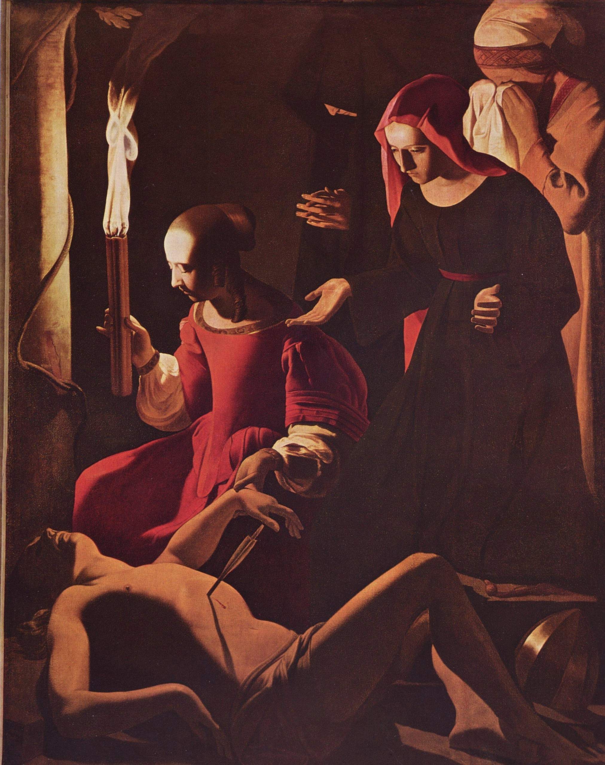 peinture,georges de la tour,saint sébastien