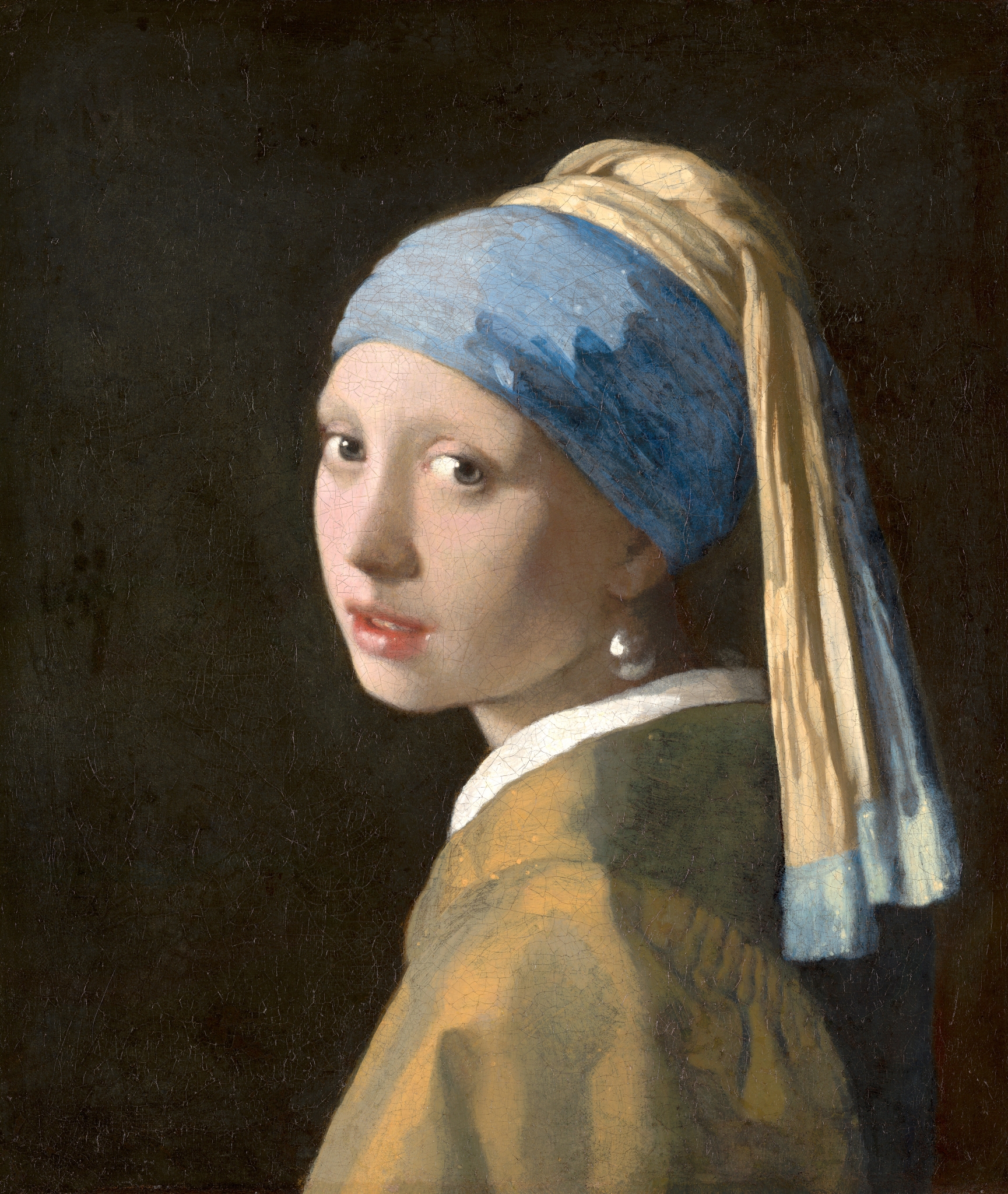 peinture, écriture, vermeer, mauritshuis, jeune fille à la perle  