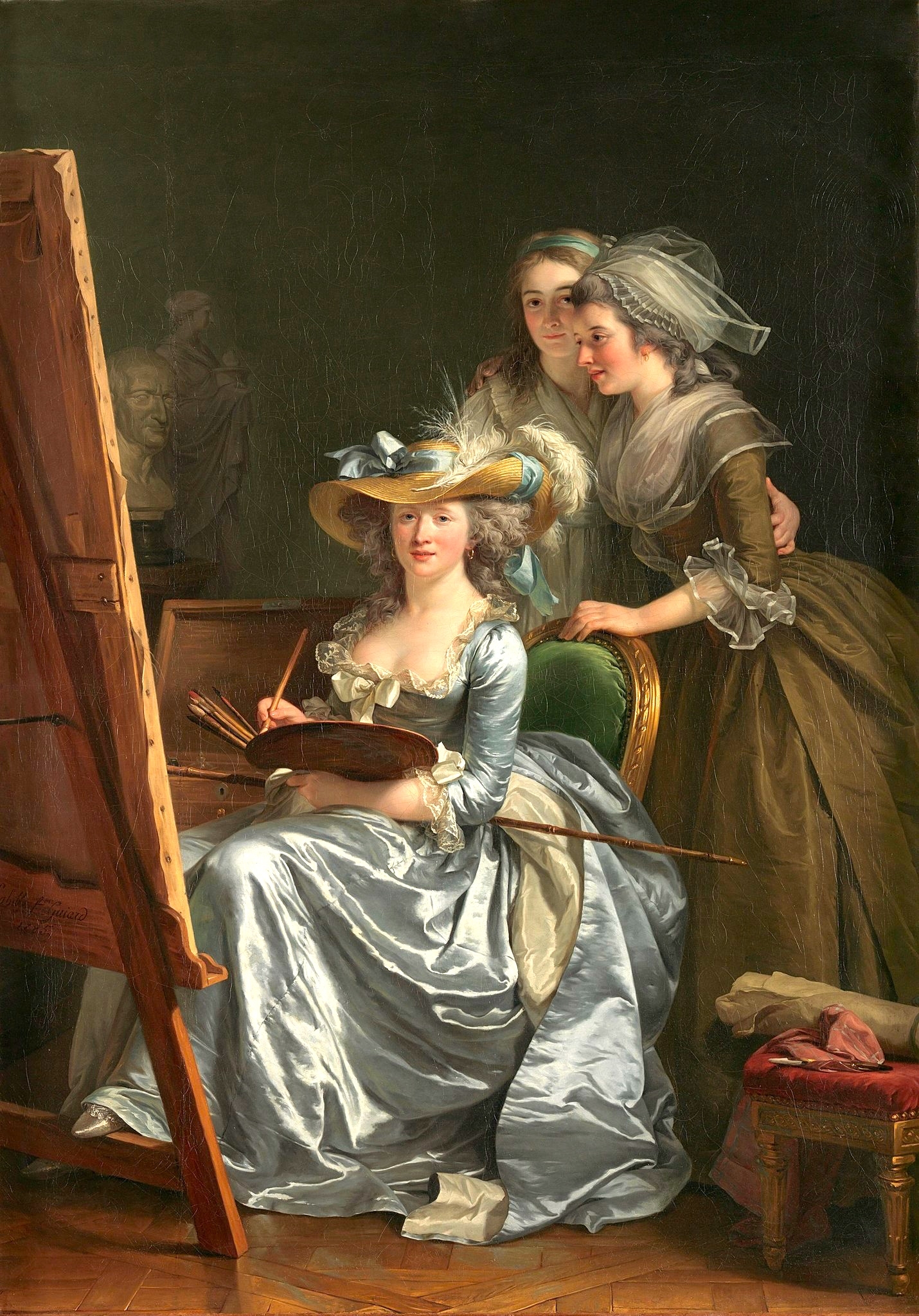 peinture, écriture, peintres femmes, Luxembourg, Labille-Guiard, 