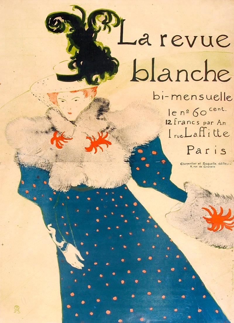 peinture,écriture,toulouse-lautrec,affiches,revue blanche,danse