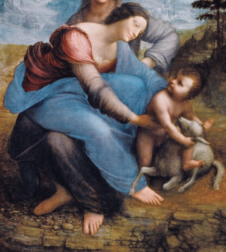 peinture,léonard de vinci,louvre,sainte anne