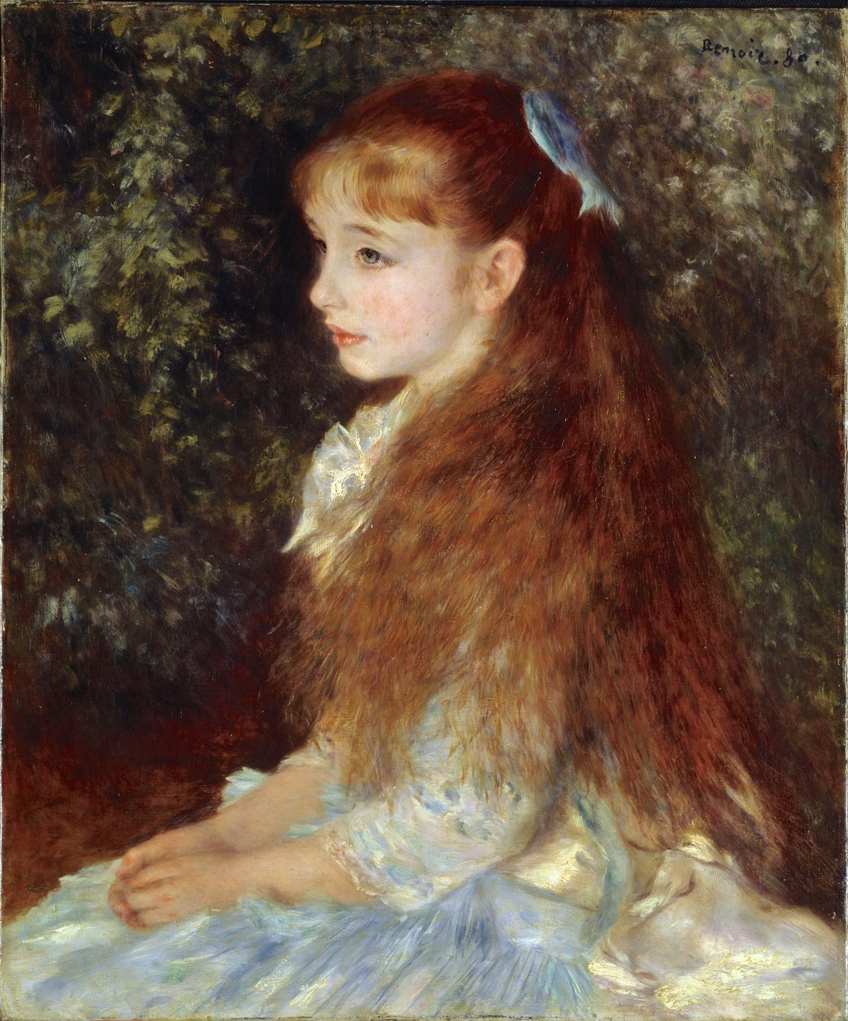 renoir,jeune fille ruban bleu,zürich